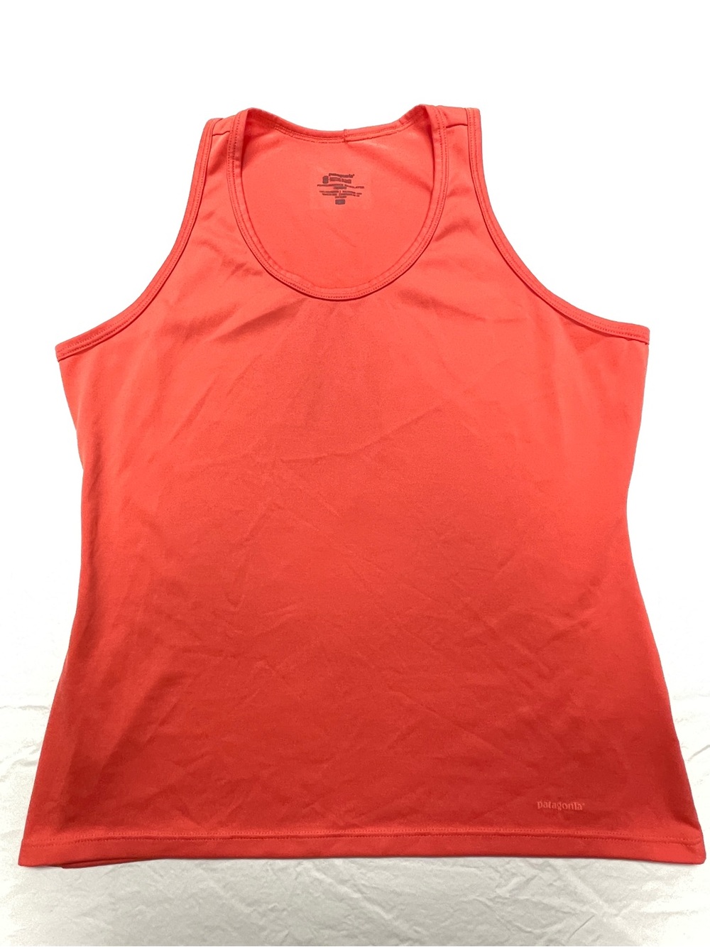 Patagonia Coral-Pink Performance Scoop Tank